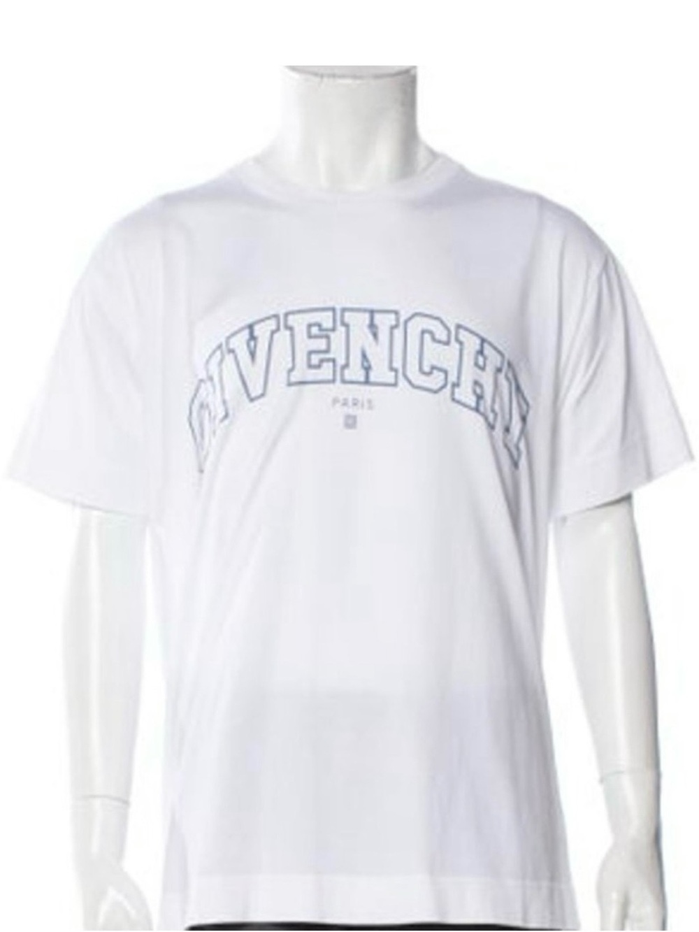 Givenchy White Short Sleeve Logo Tee
